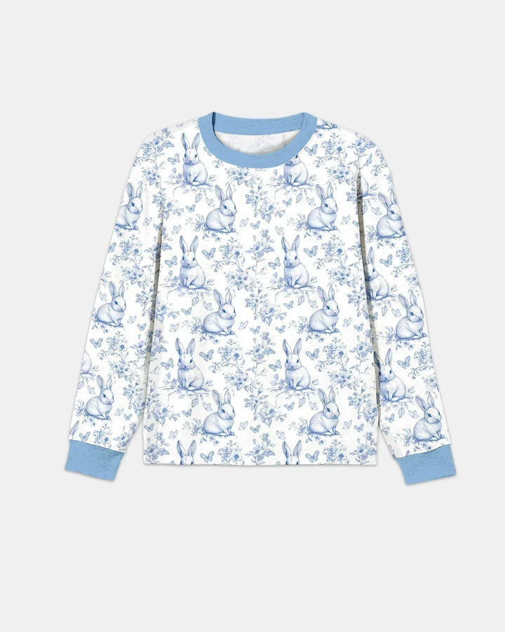 Easter Chinoiserie Toile de Jouy Bamboo Men's Pajama Set