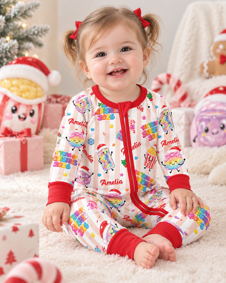 Custom Name The Year of Squishies 2026 Bamboo Convertible Zippy