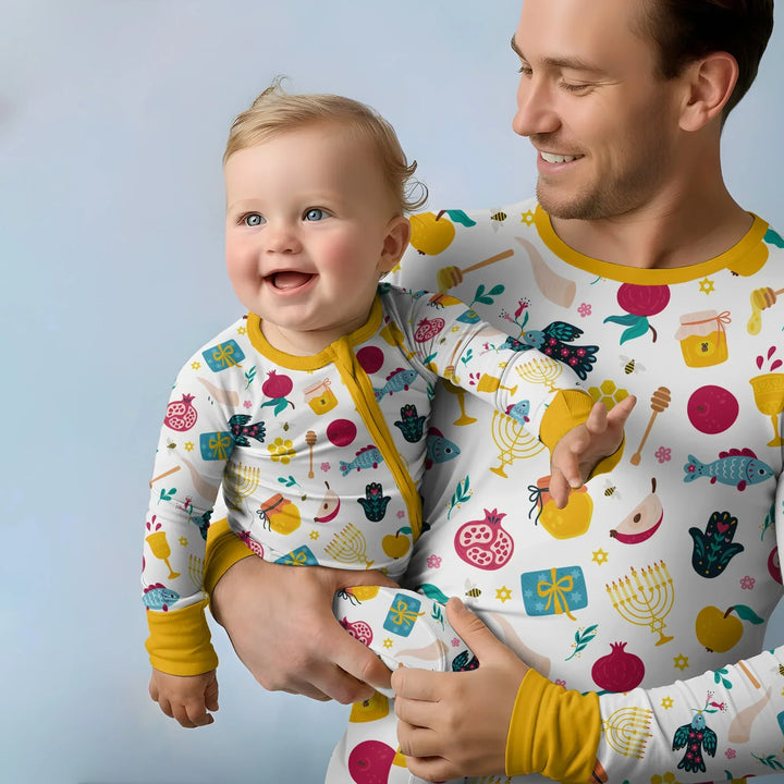 Shanah Tovah Party Bamboo Men's Pajama Set