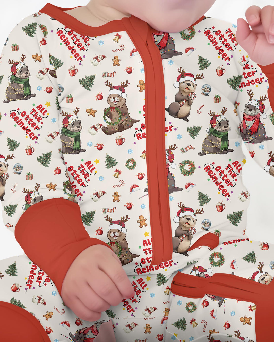 All The Otter Reindeer Bamboo Convertible Zippy