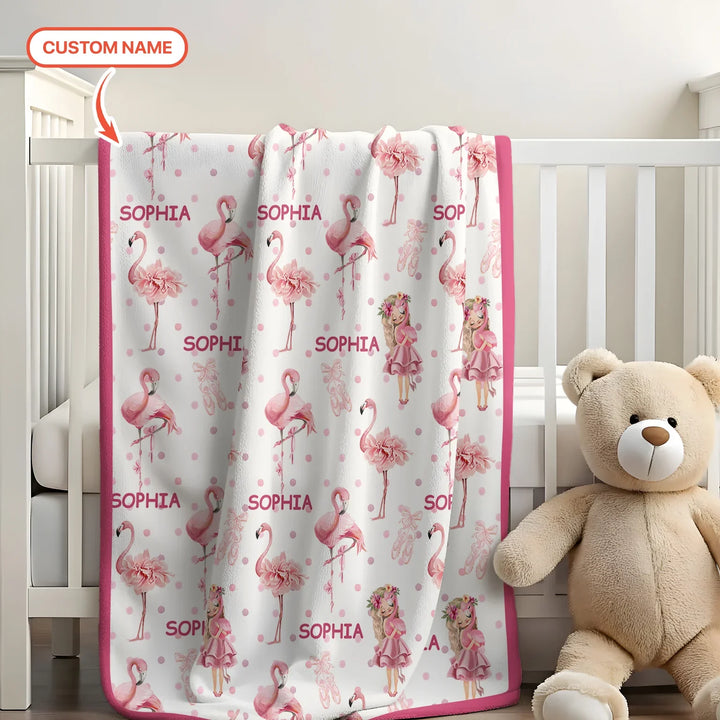 Little Ballerina Dreams Bamboo Blanket