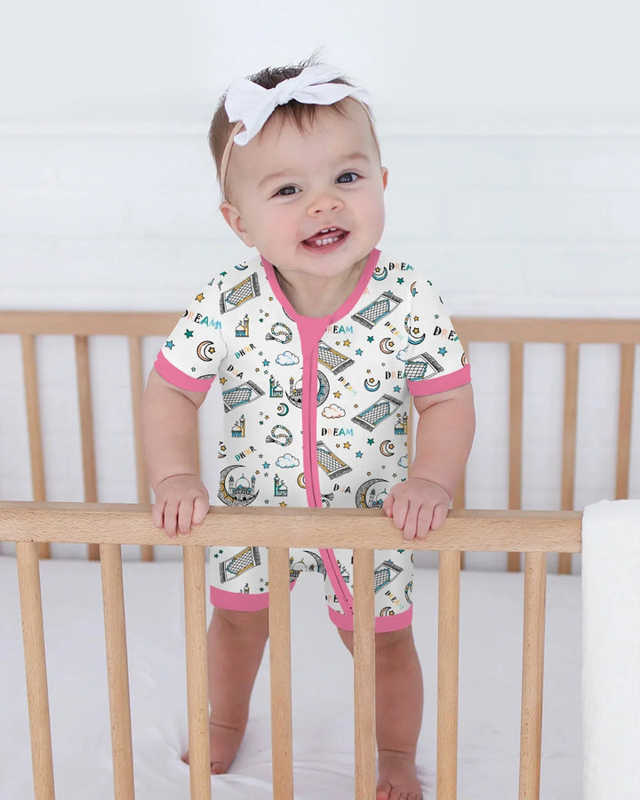 Dua, Dhikr, Dream Matching Family Bamboo Shorty Zippy