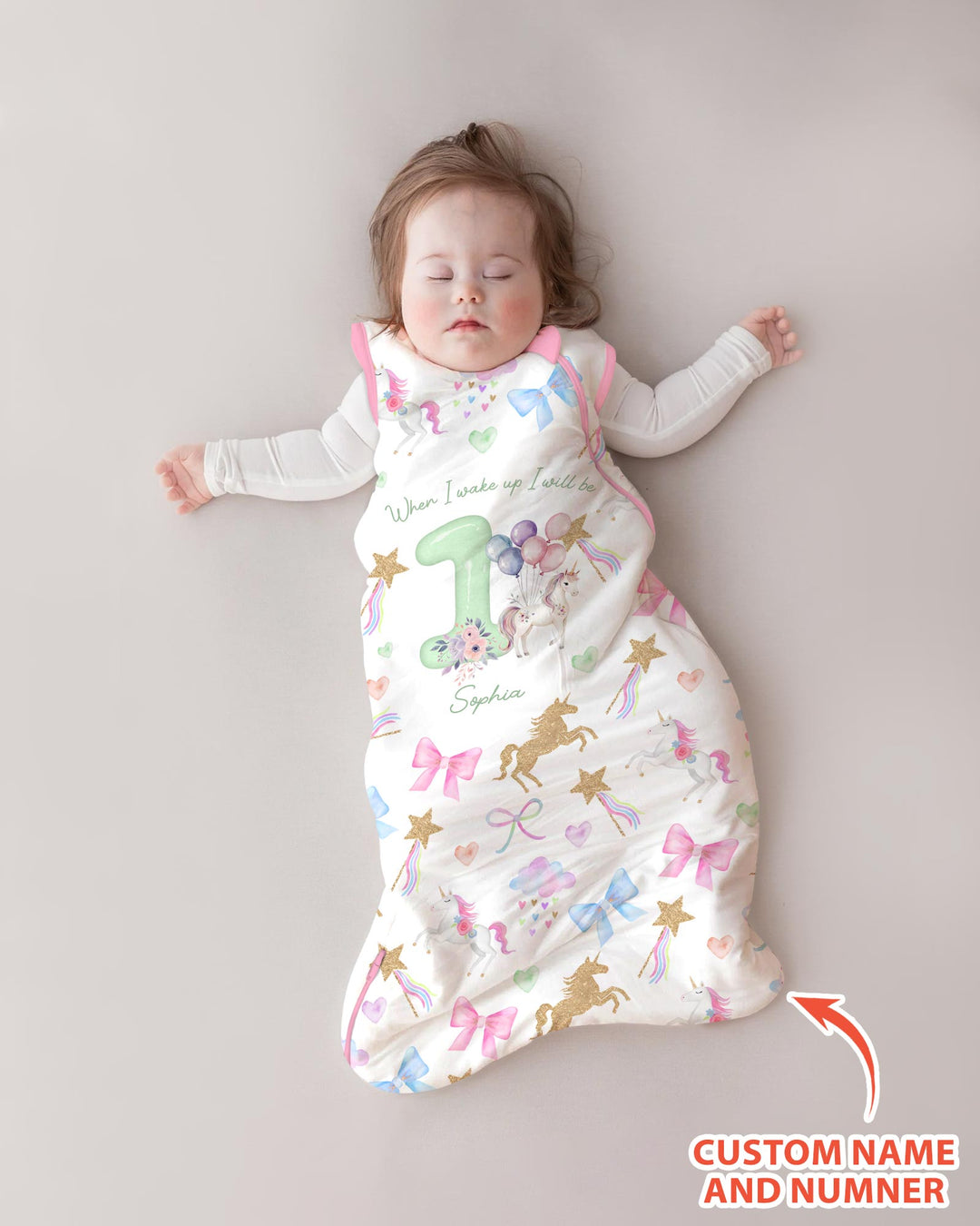 Custom Name When I Wake Up I Will Be Birthday Bamboo Sleep Bag