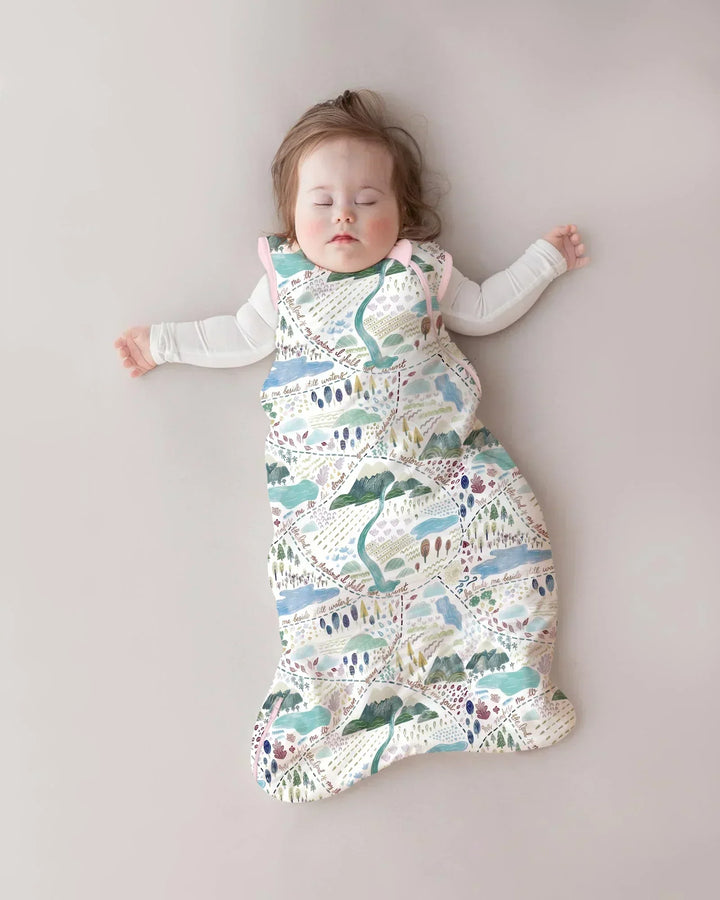Whimsical Psalms 23 Map Bamboo Sleep Bag
