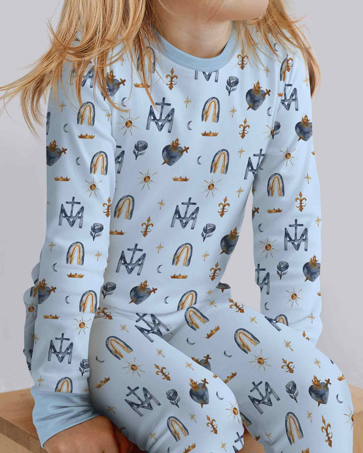 Template Bamboo Two Piece Long Sleeve Pyjamas Set