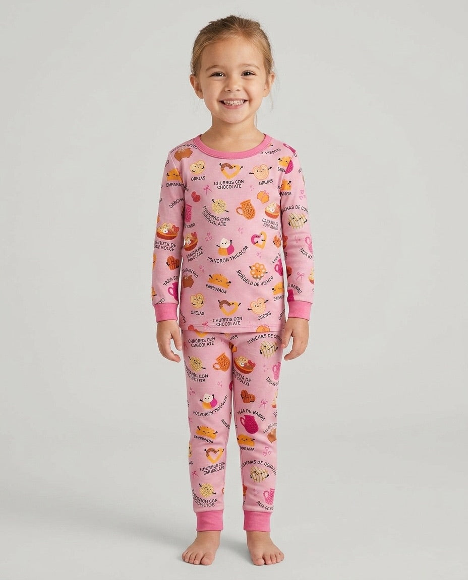 Pan Dulce Bamboo Two Piece Long Sleeve Pajama Set