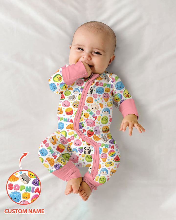 Just A Girl Who Loves Squishies Custom Name Bamboo Convertible Zippy