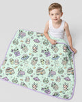 Little Alien Explorer Bamboo Blanket