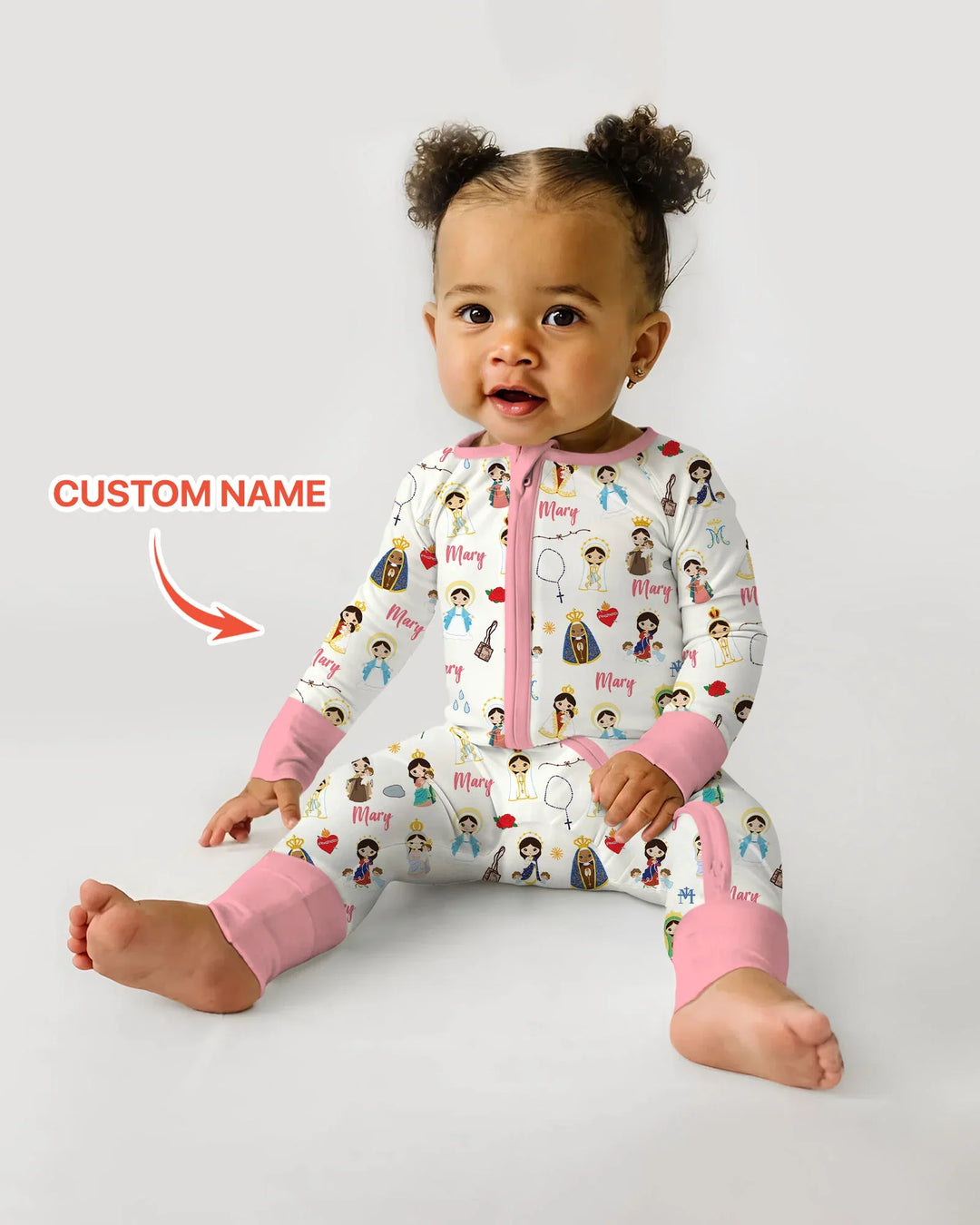 Custom Name Mother Mary Bamboo Convertible Zippy