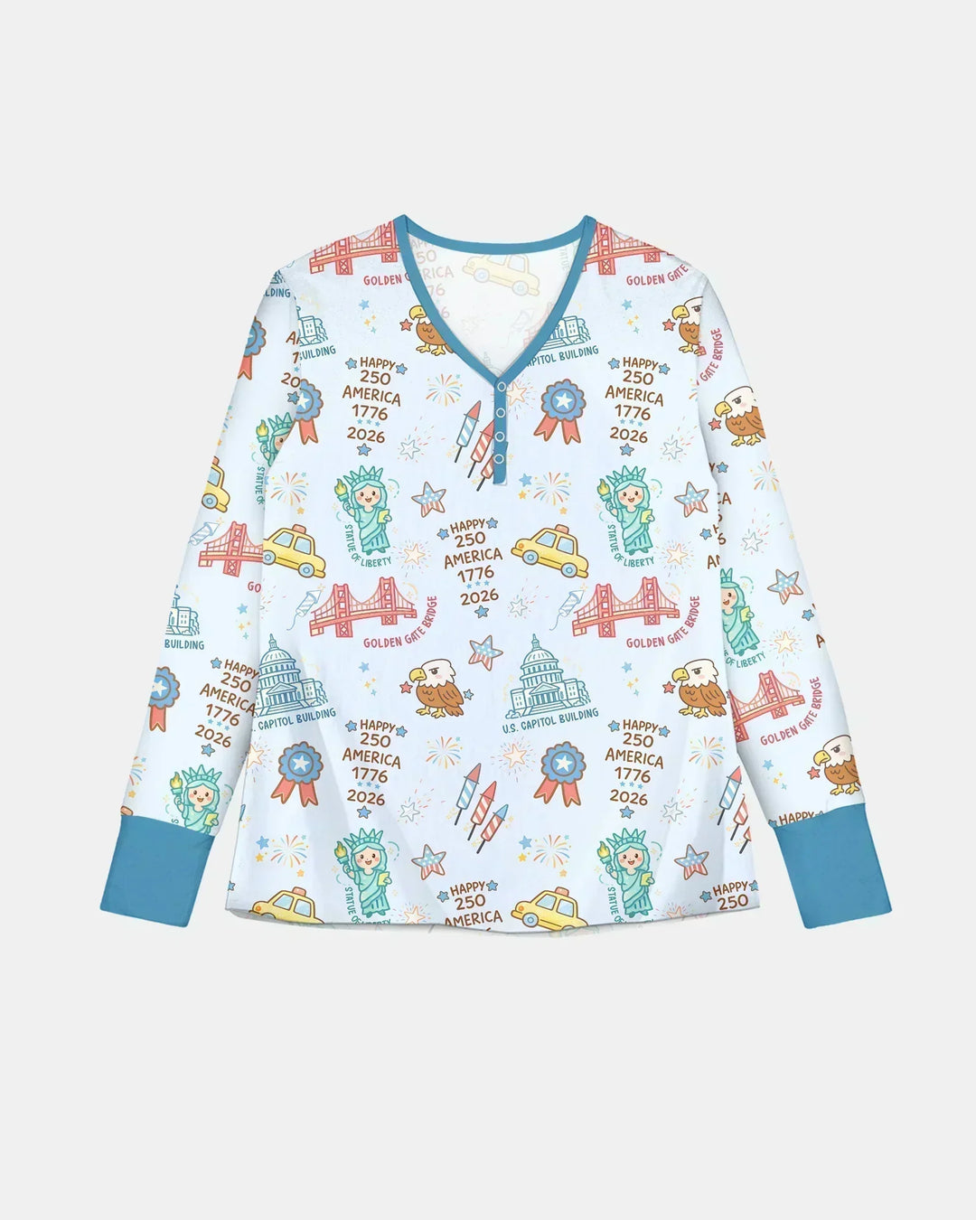 250 Years Of Freedom Bamboo Women Pajama Set