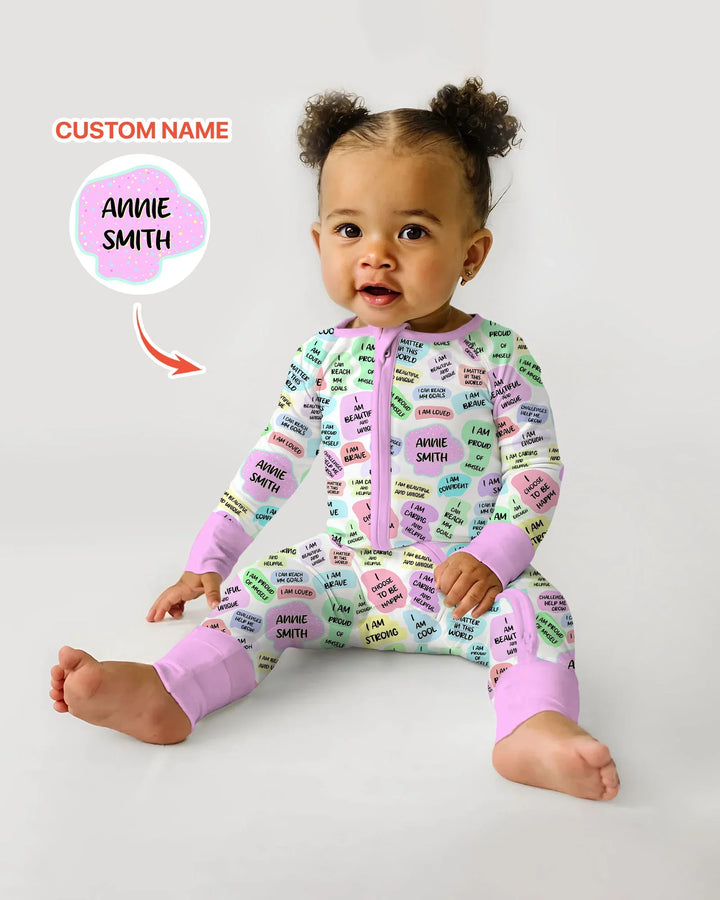 Mom & Baby Daily Affirmation Bamboo Convertible Zippy