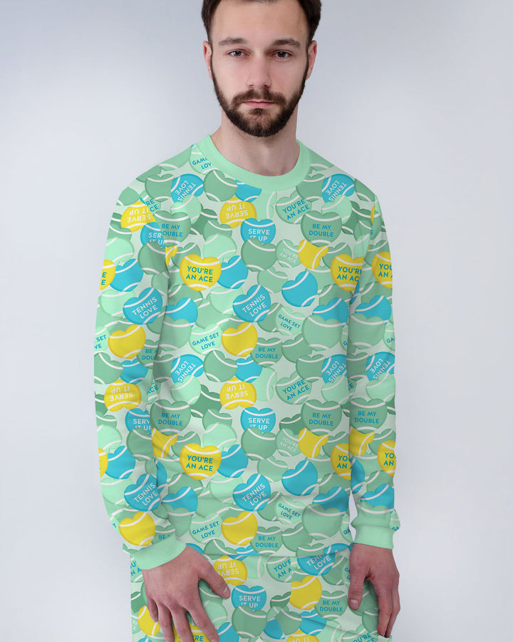 Tennis Candy Family Matching Bamboo Men's Pajama Set