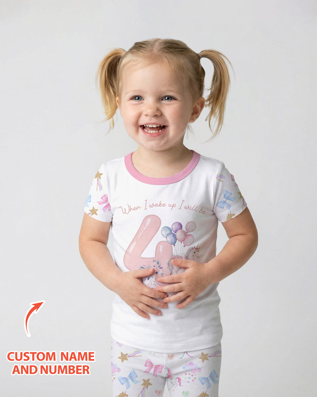 CUSTOM Template Bamboo Two Piece Short Sleeve Pyjamas Set