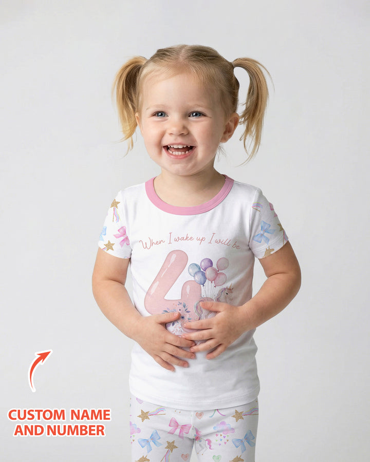CUSTOM Template Bamboo Two Piece Short Sleeve Pyjamas Set