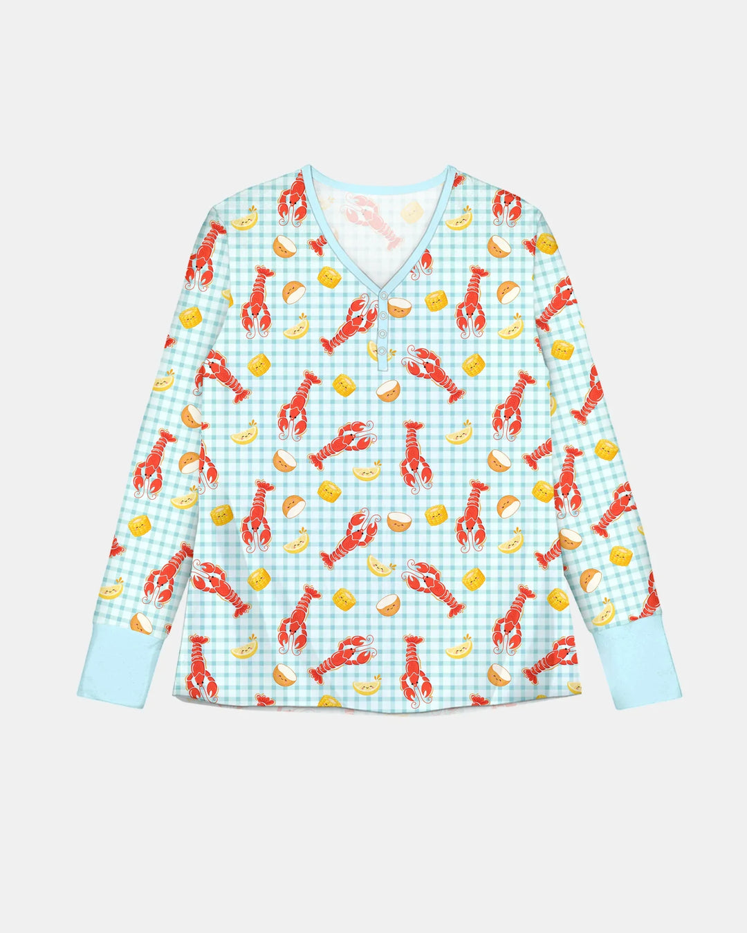 Preppy Crawfish Season Bamboo Women Pajama Set