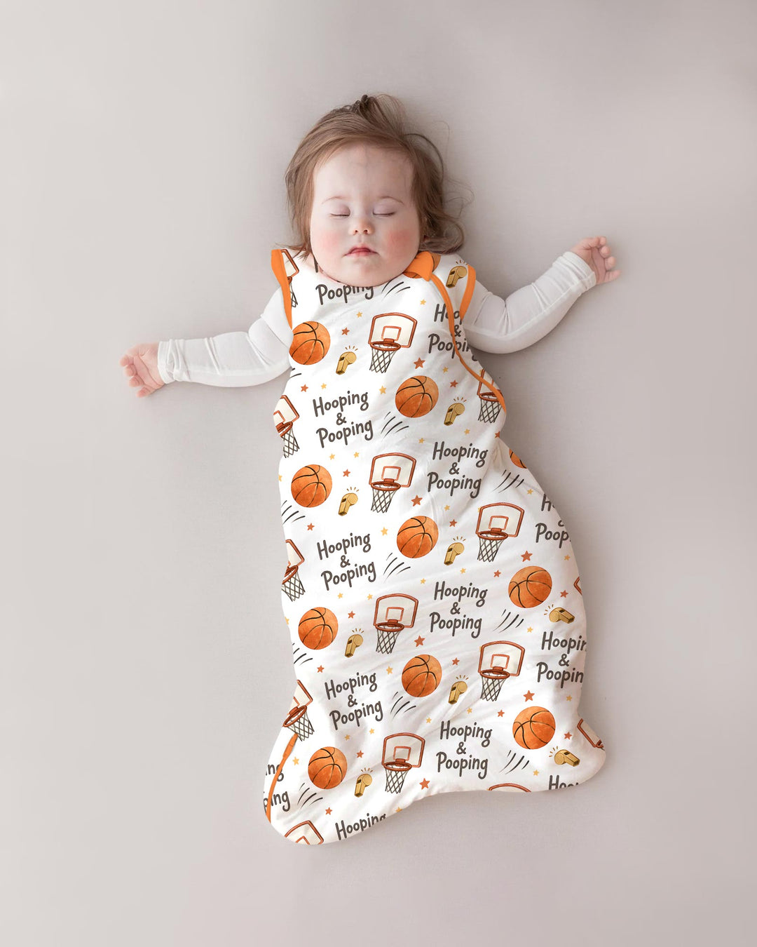 Funny Basketball Hooping & Pooping Bamboo Sleep Bag