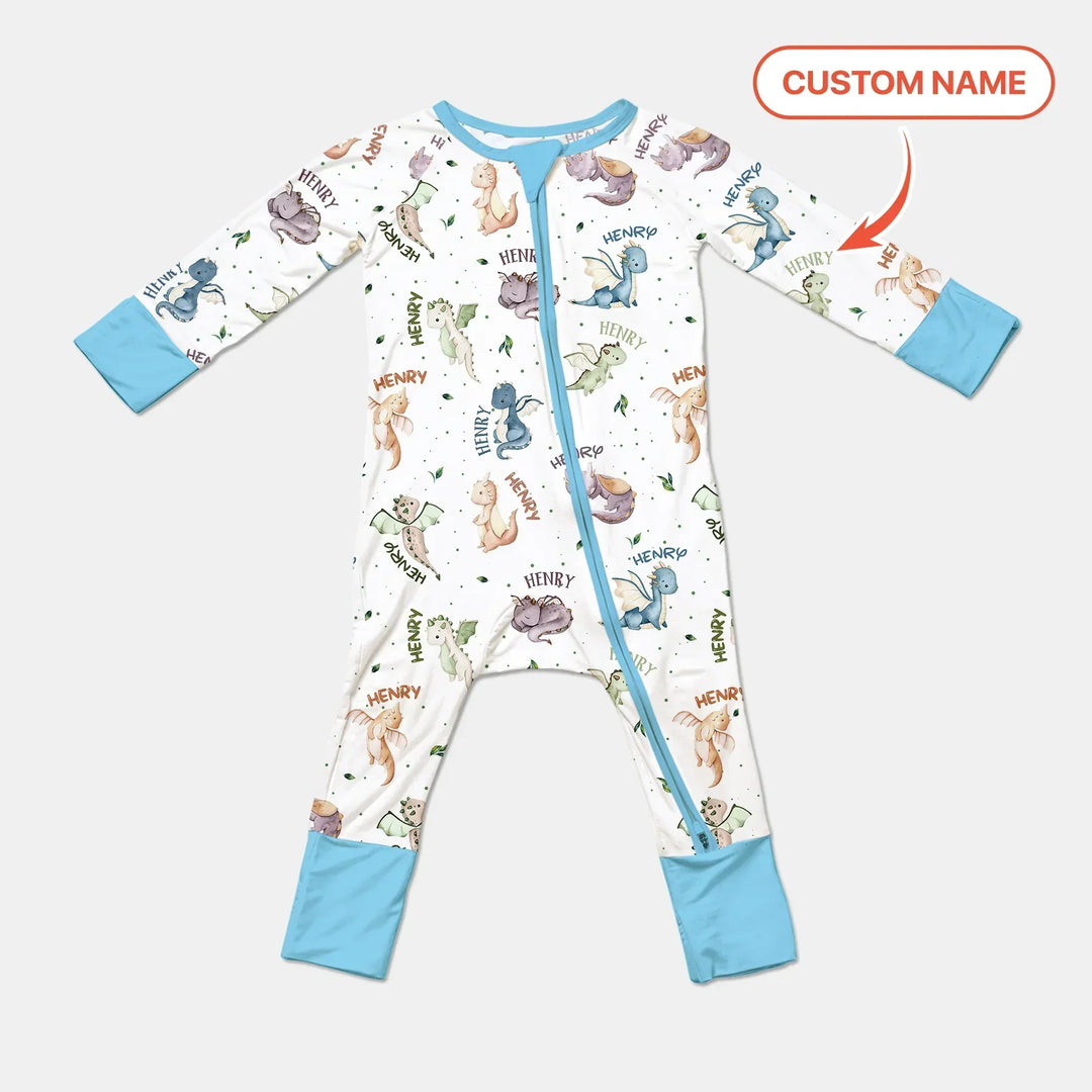 Sweet Baby Dragons Custom Name Bamboo Convertible Zippy