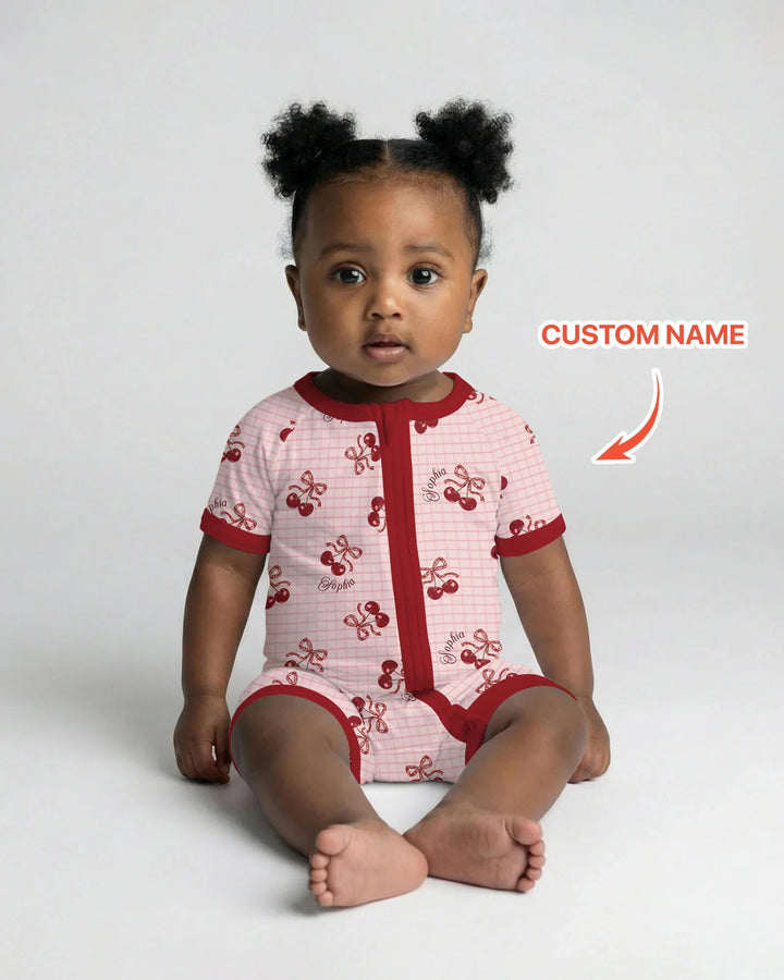 Cherry Mom and Me Bamboo Shorty Zippy
