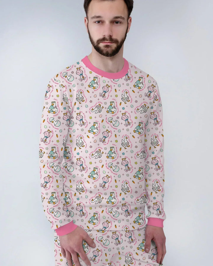 Easter Silly Goose Bamboo Men's Pajama Set