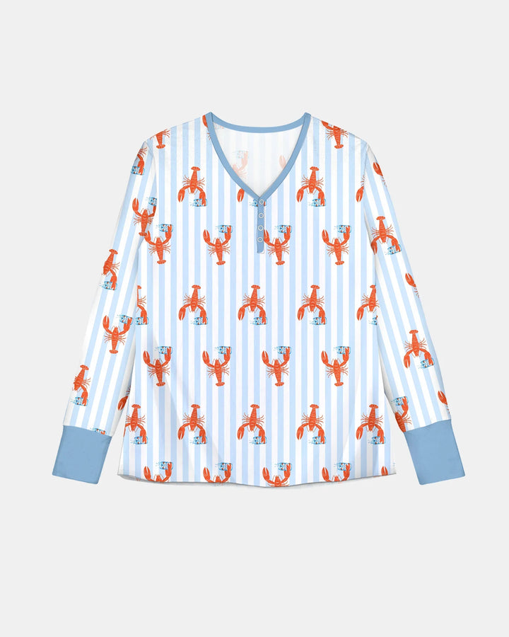 Crawfish Beer Season Bamboo Women Pajama Set