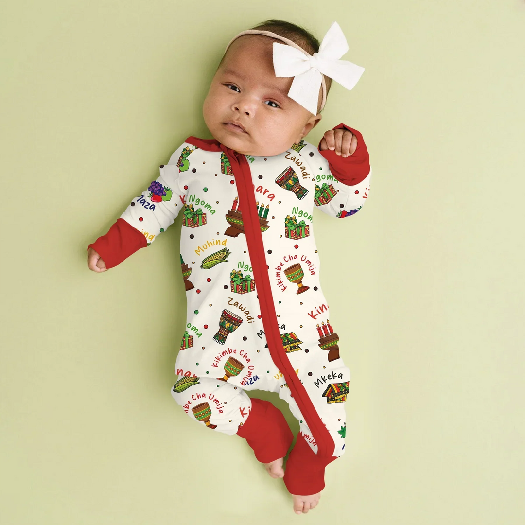 Happy Kwanzaa Family Matching Bamboo Convertible Zippy