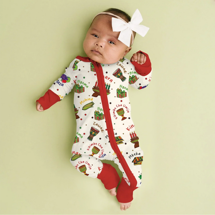 Happy Kwanzaa Family Matching Bamboo Convertible Zippy