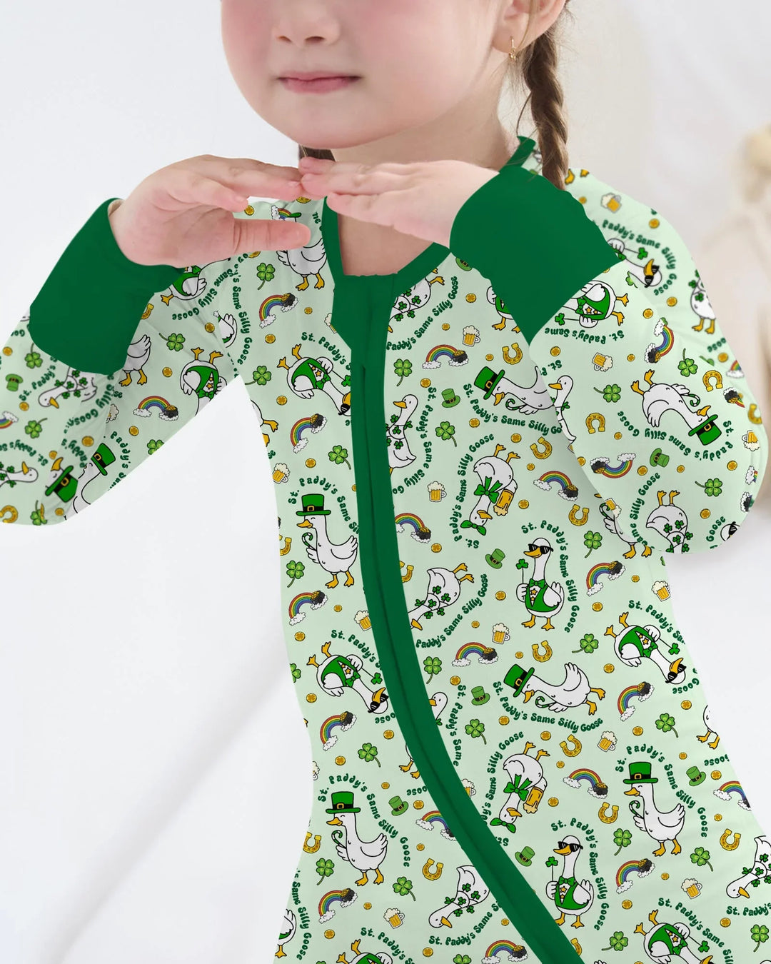St. Patrick's Day Silly Goose Bamboo Convertible Zippy