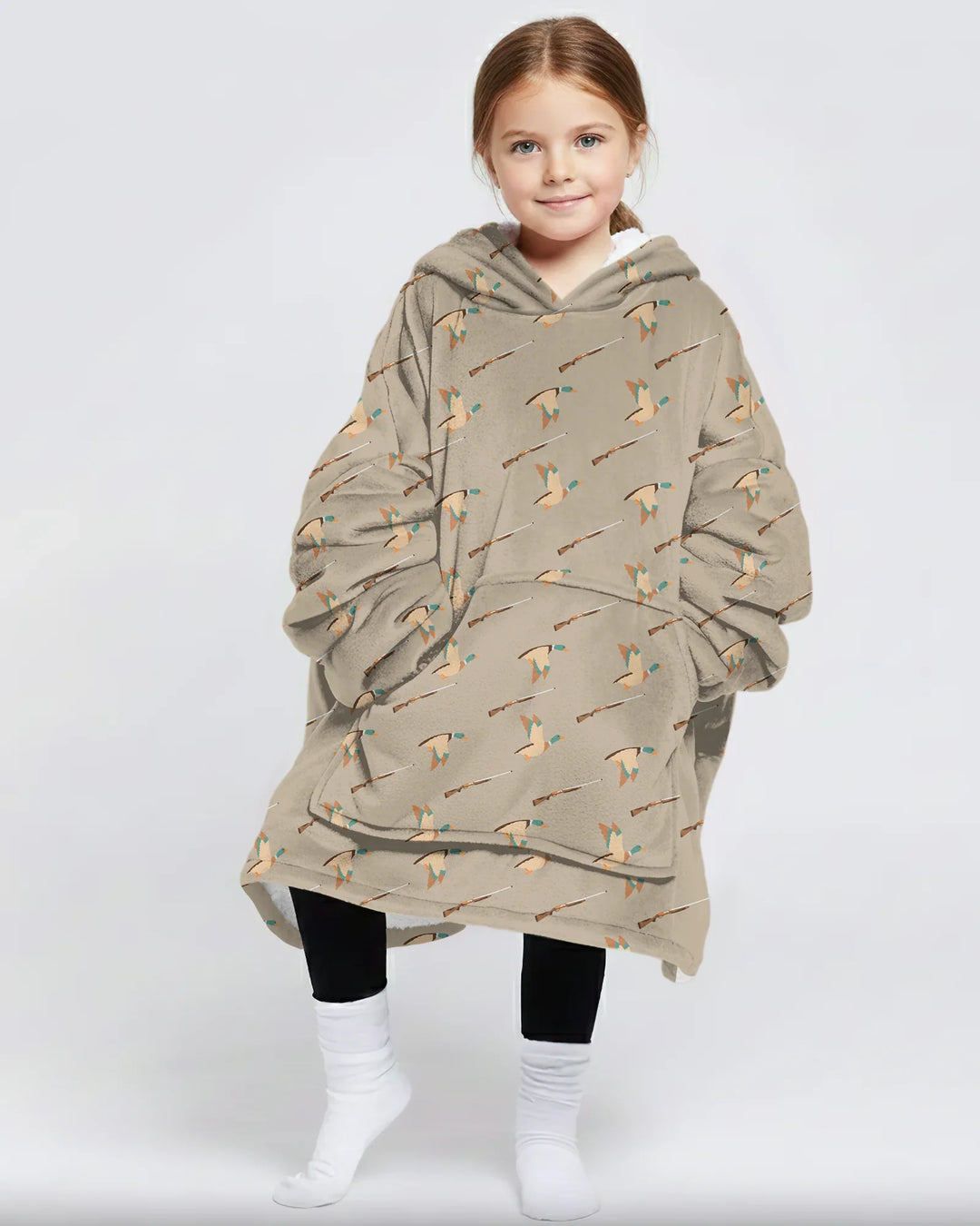 Lil Duck Hunter Bamboo Blanket Hoodie
