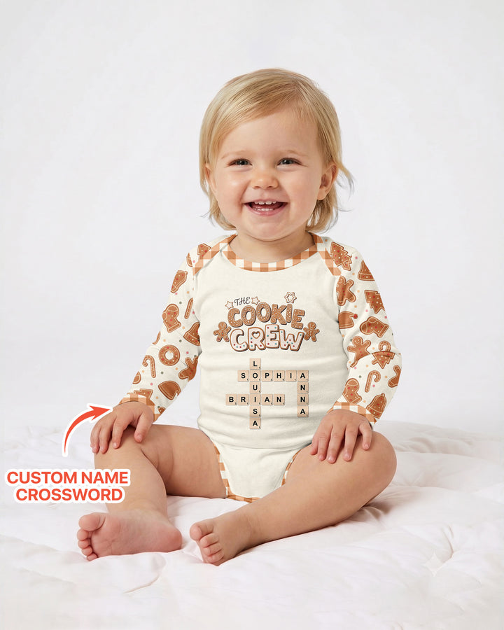 Custom Crossword Cookie Crew Bamboo Bodysuit