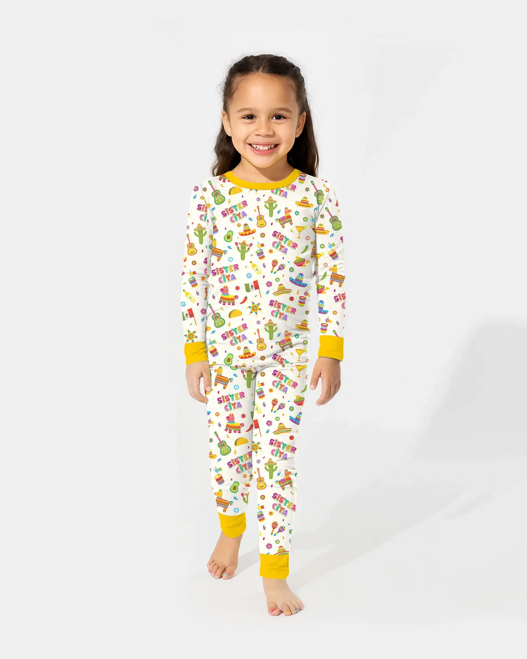 Cinco de Mayo Family Matching Bamboo Two Piece Long Sleeve Pajama Set