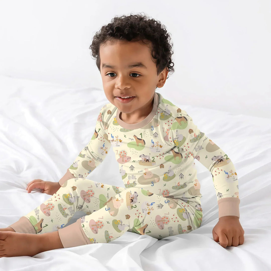 Farm Animal Counting Bamboo Convertible Zippy