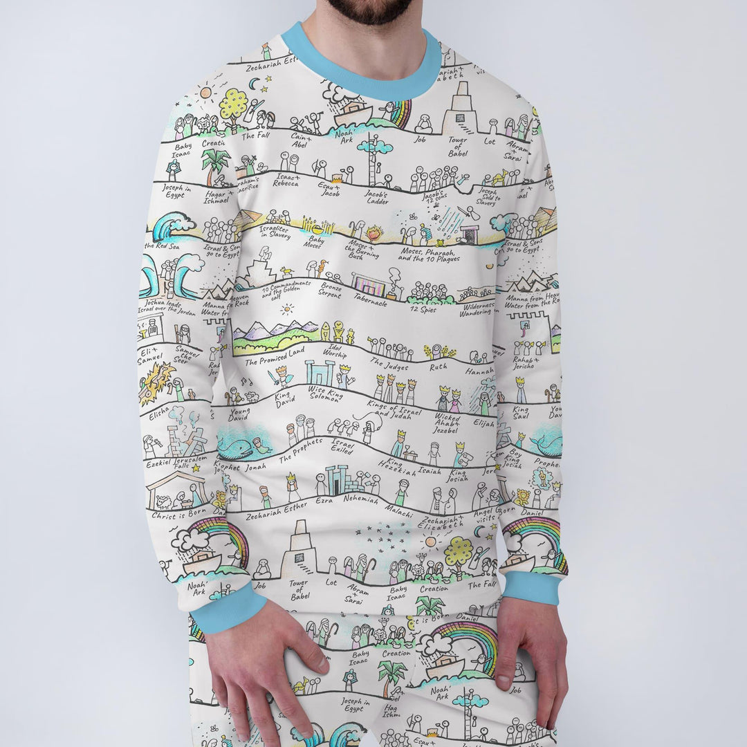 Bible Story Journey Family Matching Bamboo Men's Pajama Set