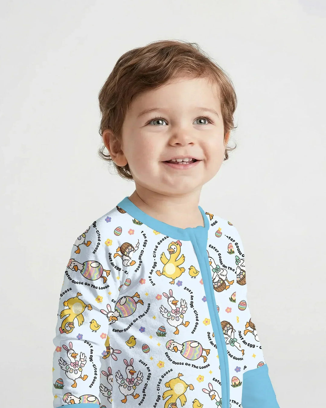 Easter Goose Family Matching Bamboo Convertible Zippy