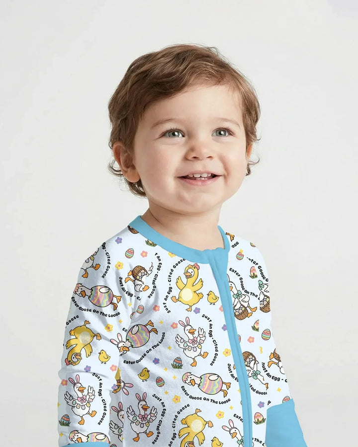 Easter Goose Family Matching Bamboo Convertible Zippy