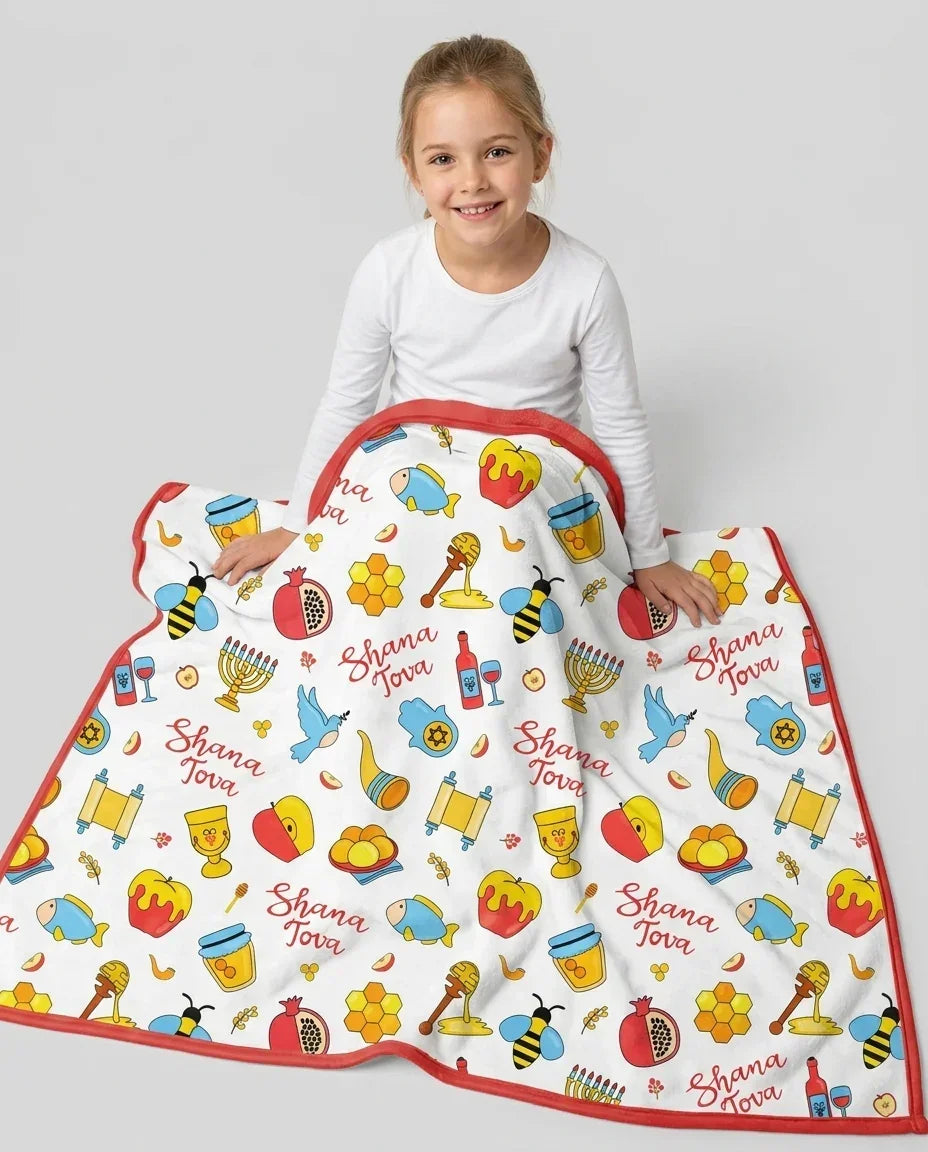 Shanah Tovah U'Metukah Bamboo Blanket