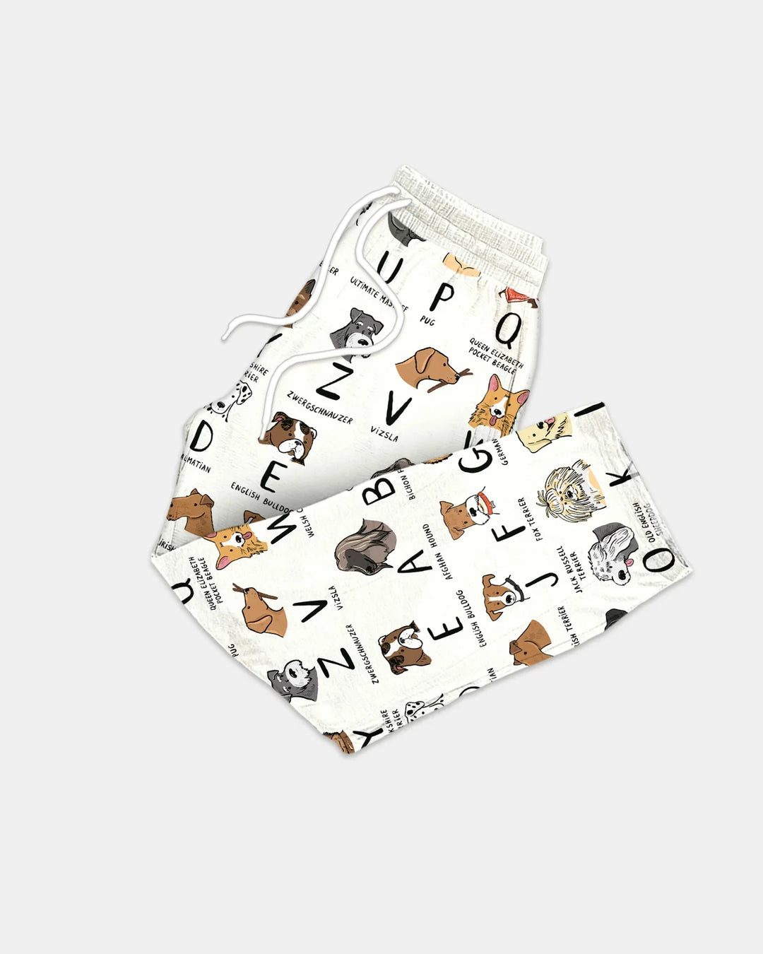 Funny Dogs Alphabet Bamboo Men's Pajama Set