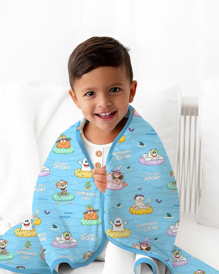Summerween Cartoon Bamboo Blanket