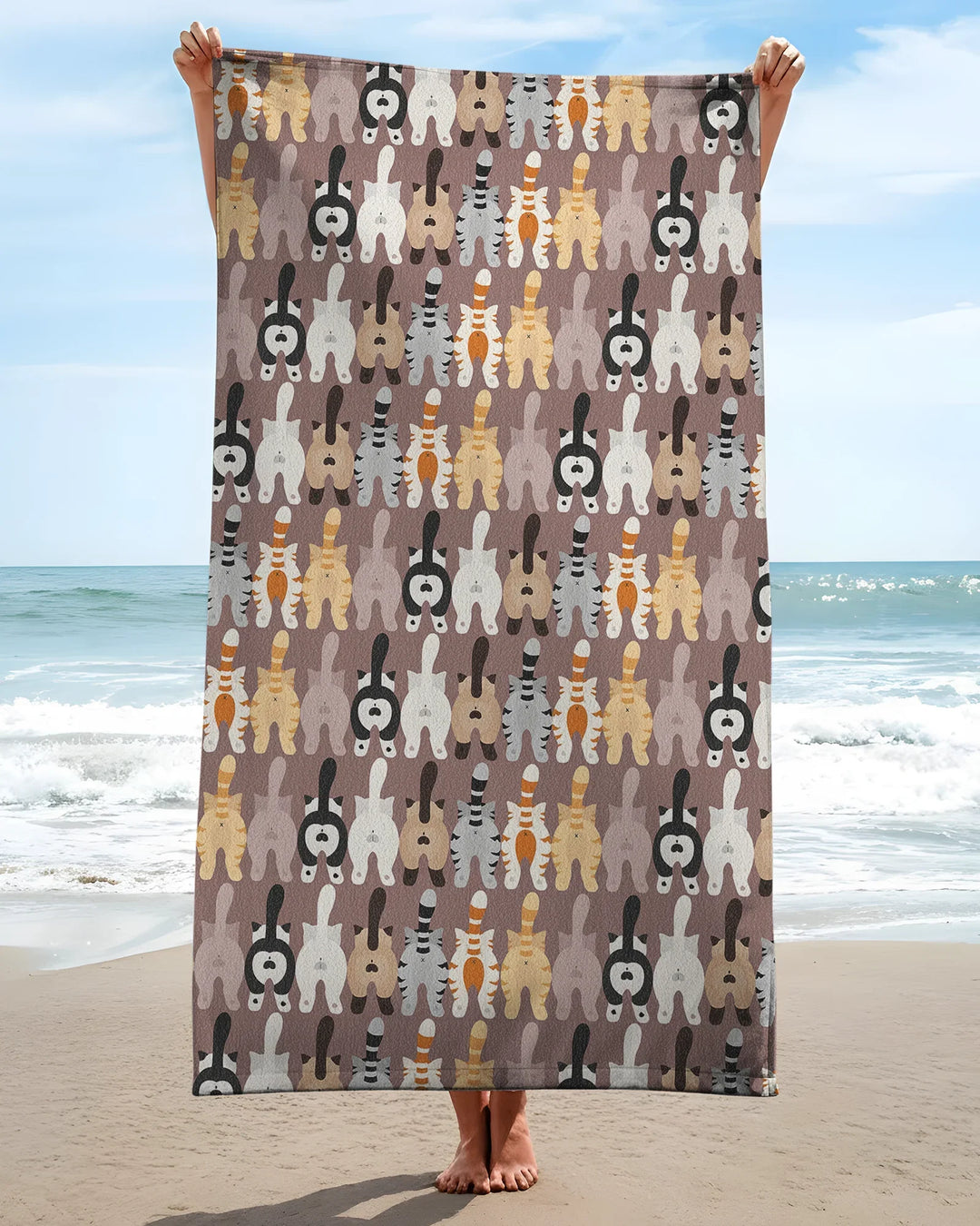 Cheeky Tails Bamboo Beach Towel