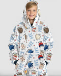 Christian Baseball Wearable Bamboo Blanket Hoodie