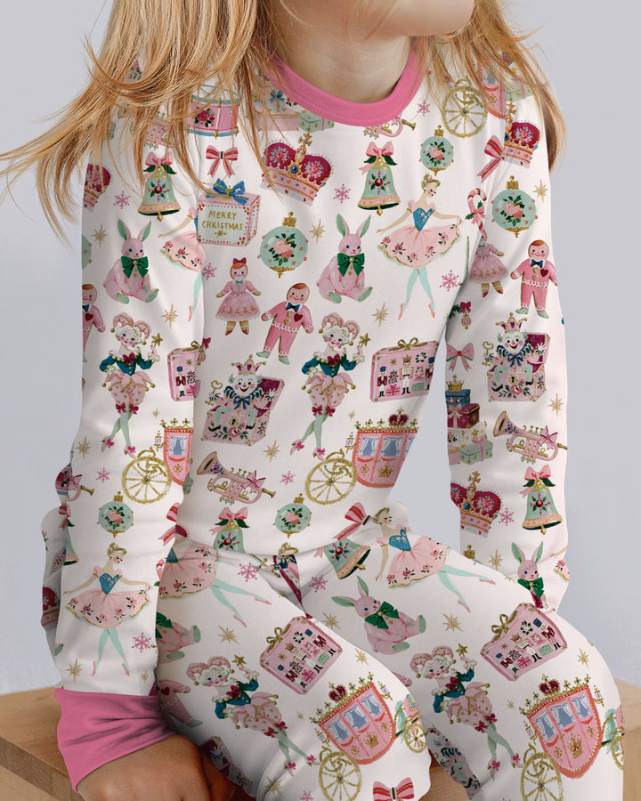 Nutcracker Christmas Bamboo Two Piece Long Sleeve Pajama Set