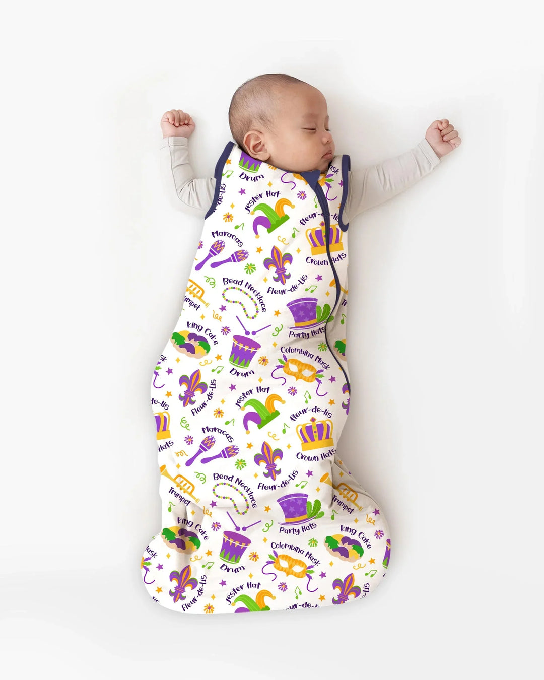 Mardi Gras Family Matching Bamboo Sleep Bag