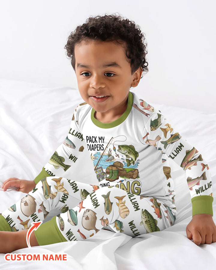 Pack My Diapers Bamboo Two Piece Long Sleeve Pajama Set