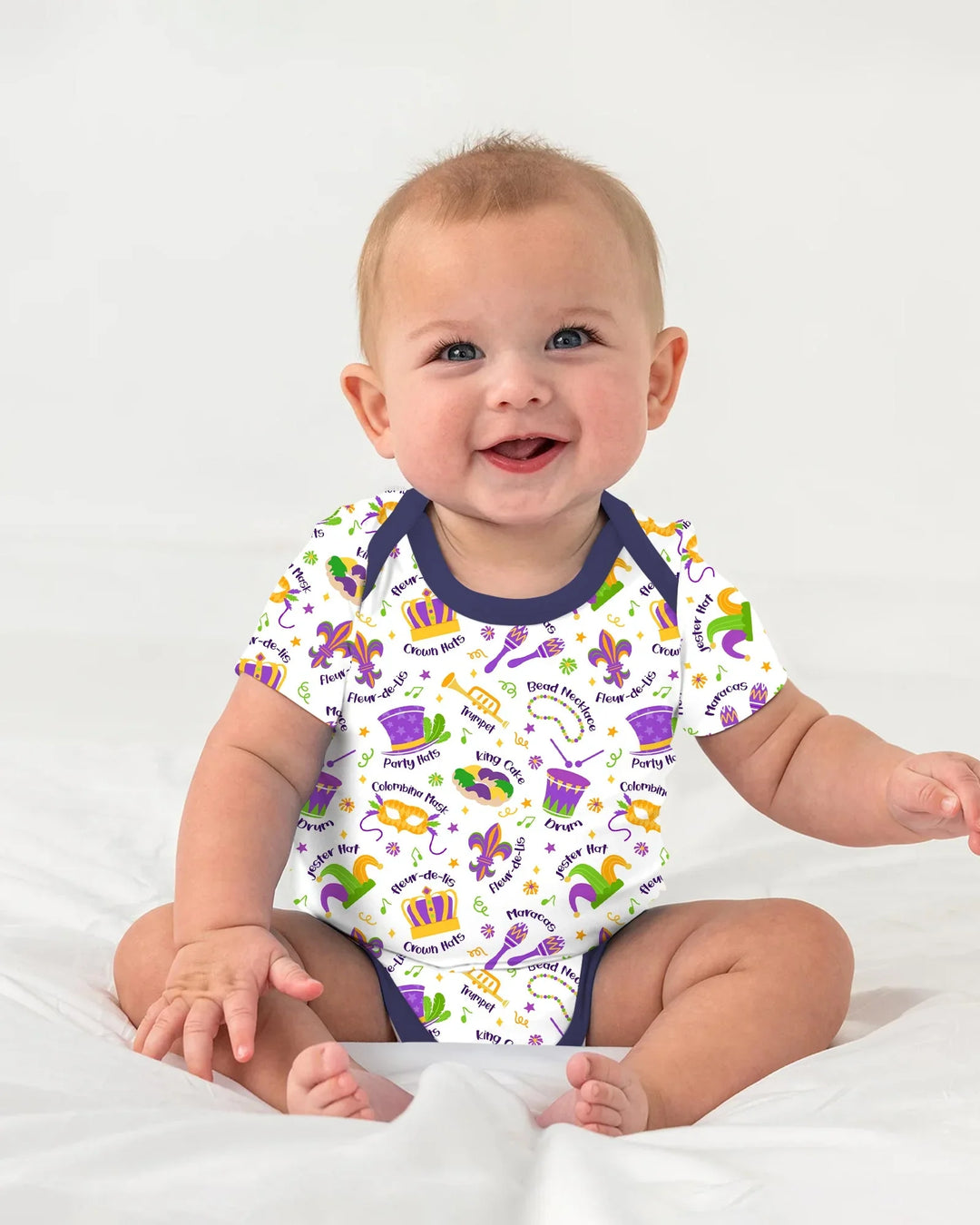 Mardi Gras Family Matching Bamboo Bodysuit