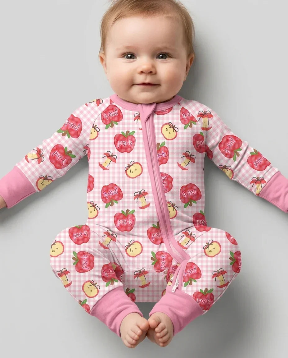 Custom School Grade Apple Days Bamboo Convertible Zippy