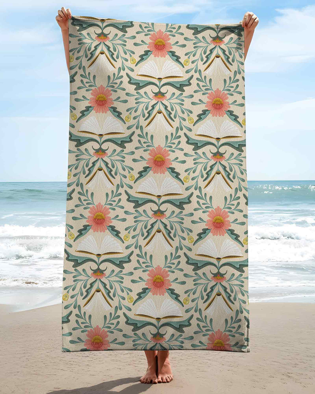 Blooming Stories Bamboo Beach Towel