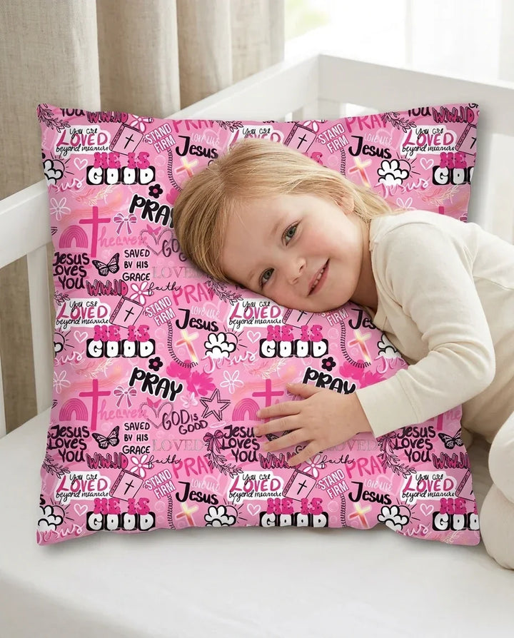 Pink Faith & Grace Bamboo Pillow Case