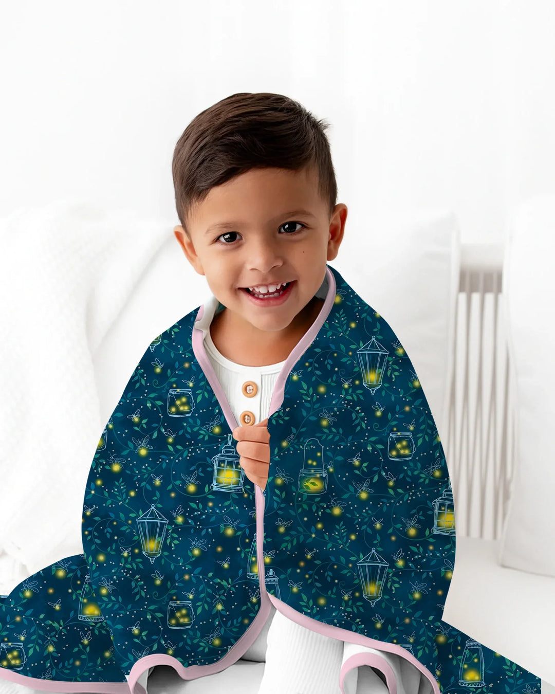 Firefly Lantern Night Bamboo Blanket