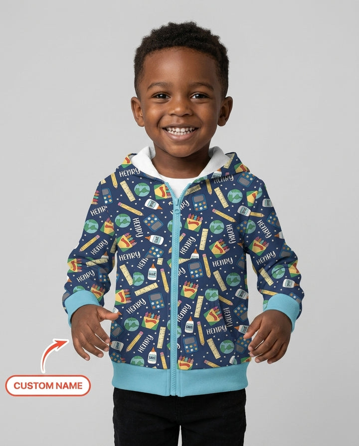 School Supply Bamboo Zip Hoodie