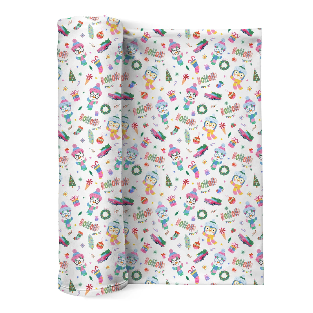 Bright Christmas Bamboo Swaddle Blanket