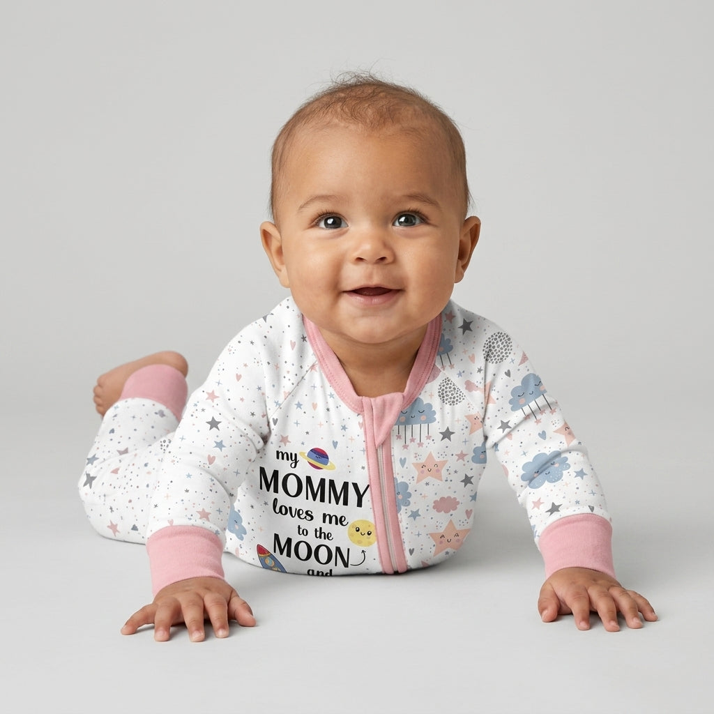 My Mommy Loves Me To The Moon And So Do I Bamboo Convertible Zippy